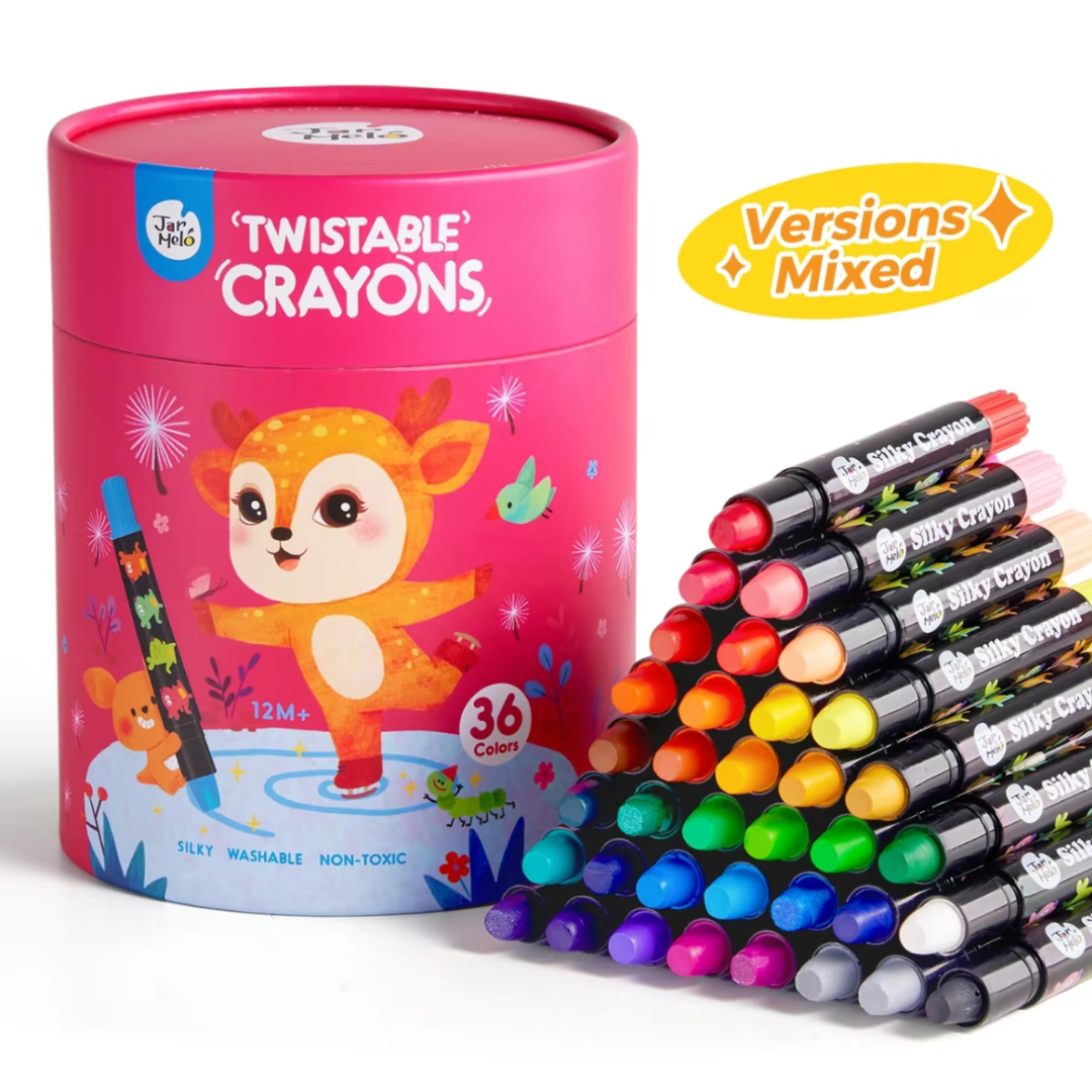 36 ColorTwist Silky Crayons