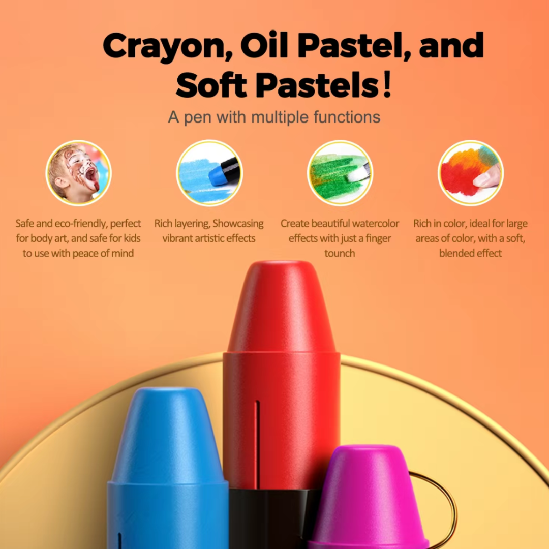 36 ColorTwist Silky Crayons