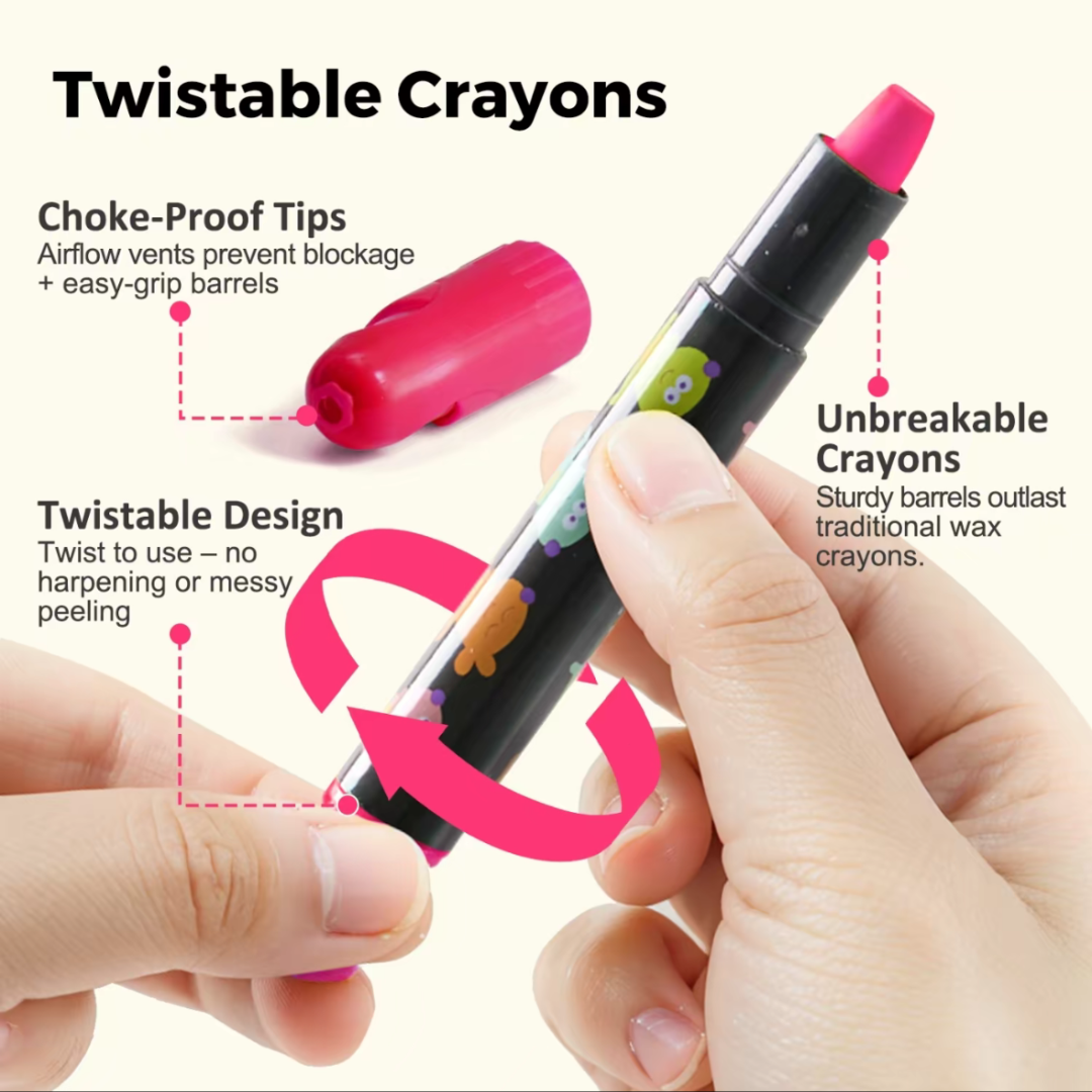 36 ColorTwist Silky Crayons