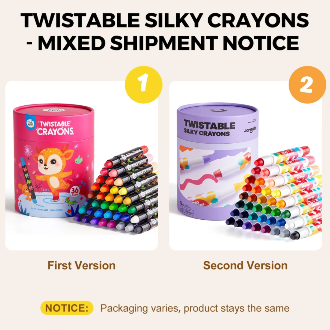 36 ColorTwist Silky Crayons