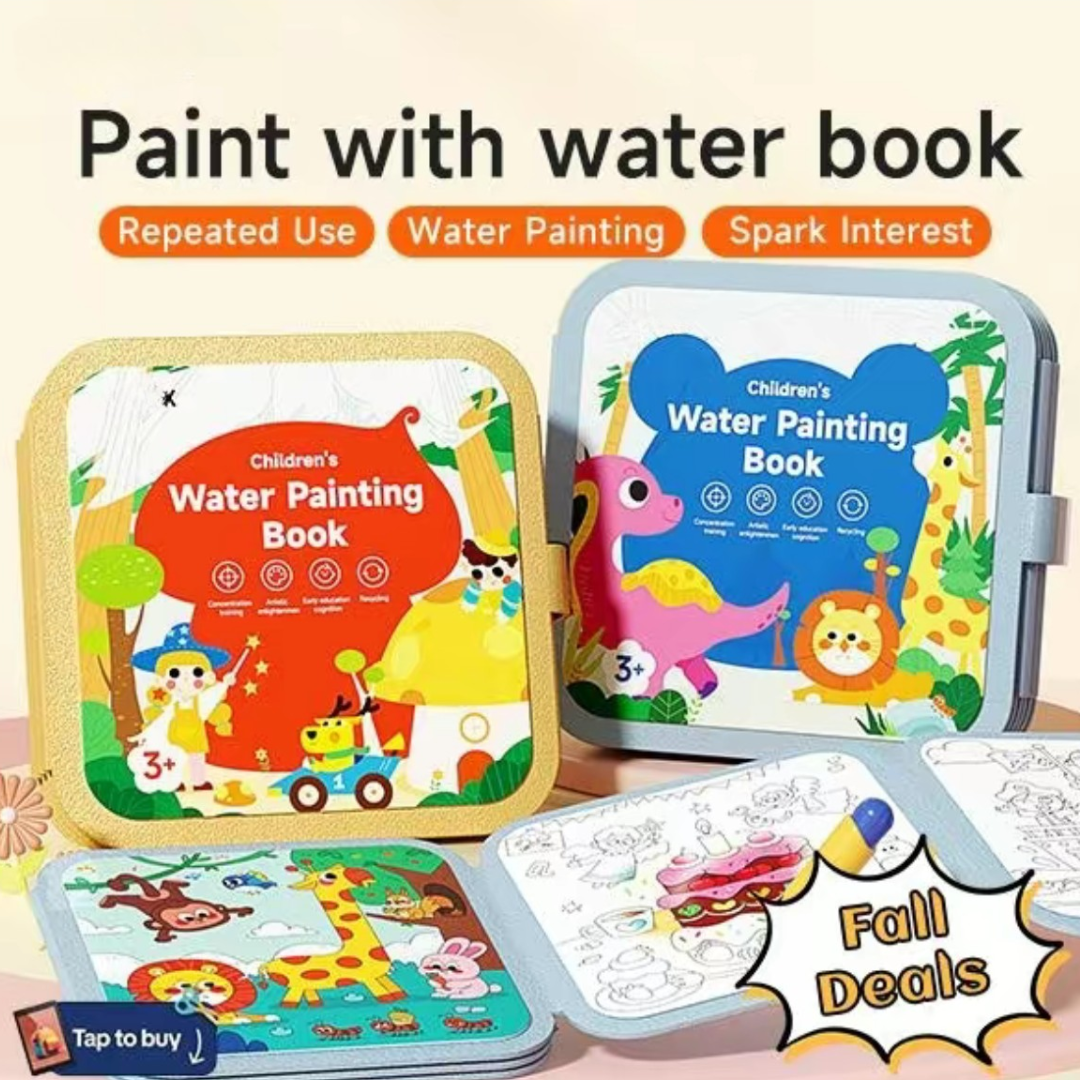 Reusable Water Coloring Book Set