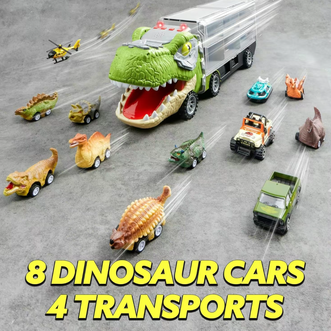 13-in-1 Dinosaur Transport Carrier Truck Set
