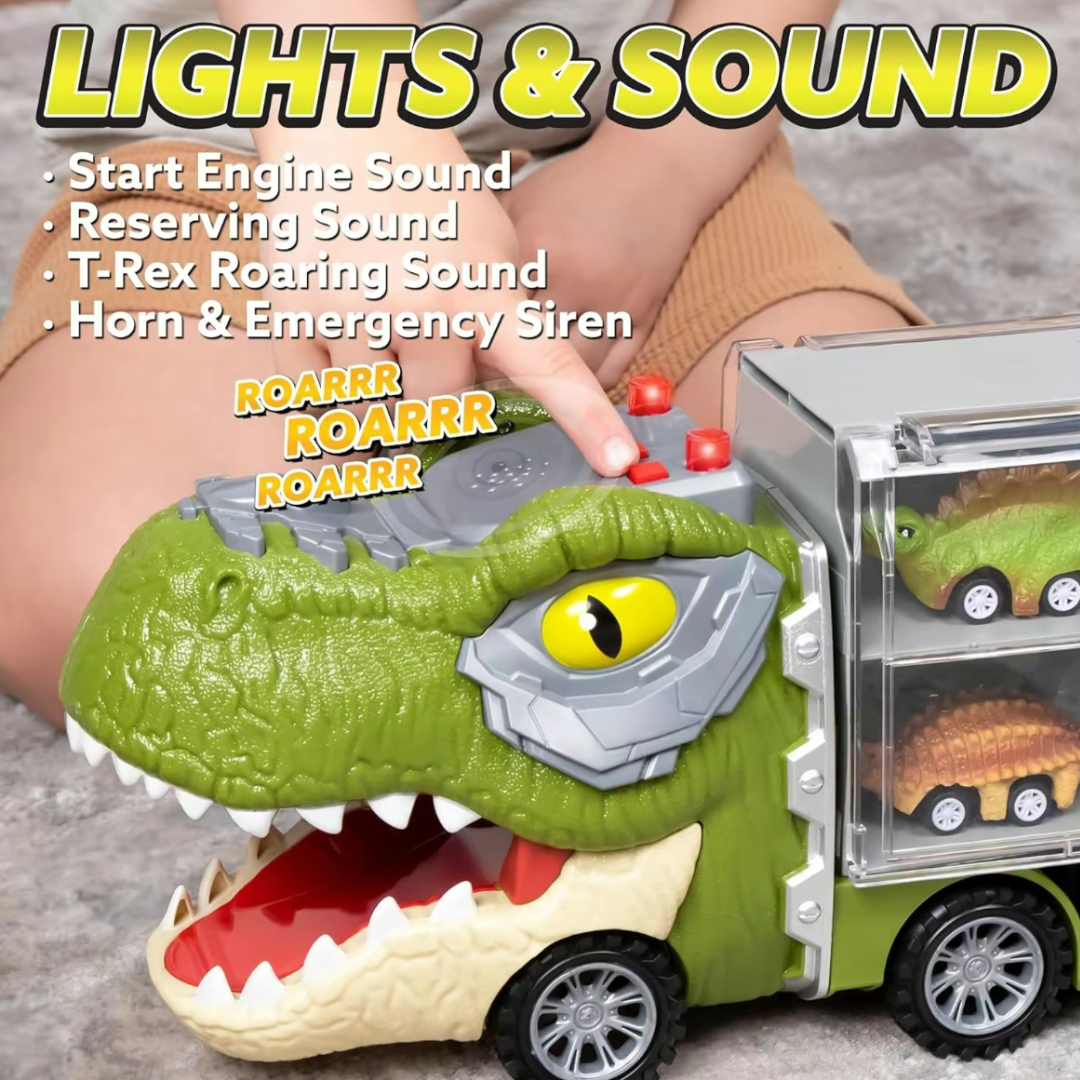 13-in-1 Dinosaur Transport Carrier Truck Set