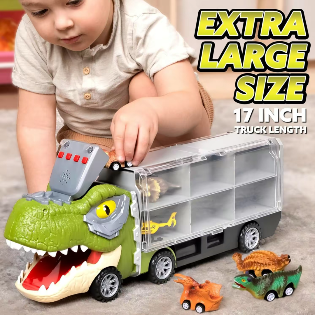 13-in-1 Dinosaur Transport Carrier Truck Set