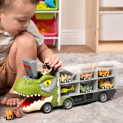 13-in-1 Dinosaur Transport Carrier Truck Set