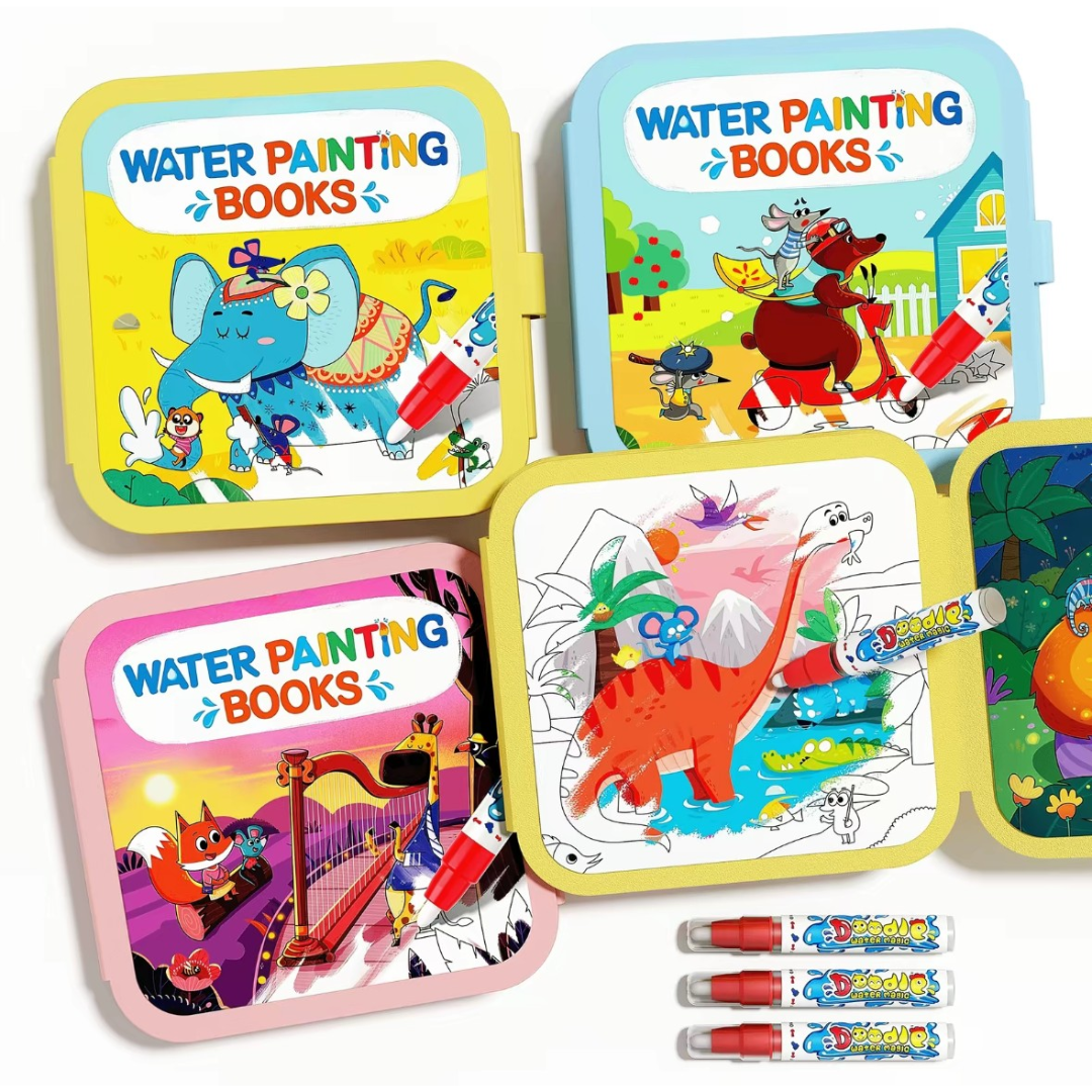 Reusable Water Coloring Book Set