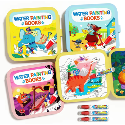 Reusable Water Coloring Book Set