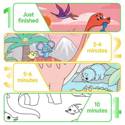 Reusable Water Coloring Book Set