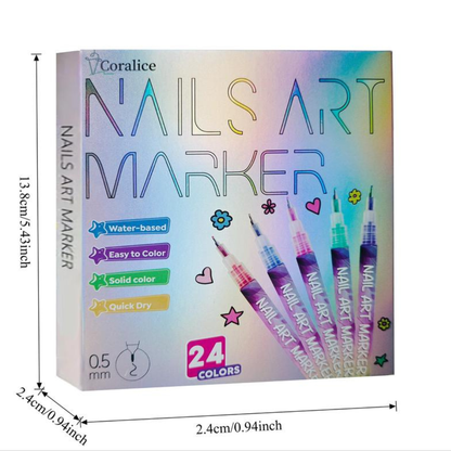 Nail Doodle Pen – 12 Colors