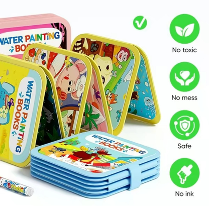 Reusable Water Coloring Book Set