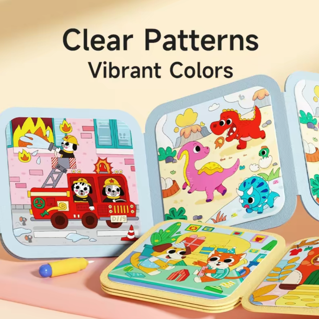 Reusable Water Coloring Book Set