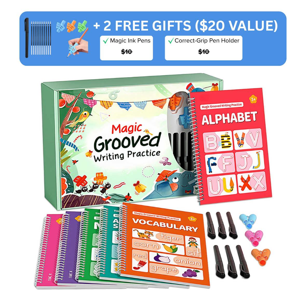 Magic Grooved Writing Practice